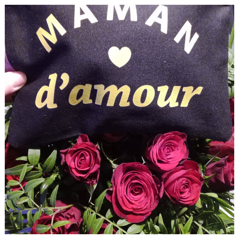 pochette maquillage maman noire