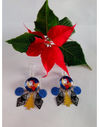 les boucles composées avec cabochons
